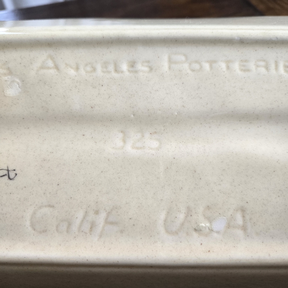 Vintage 60's 70's Los Angeles Potteries French Bread Serving Tray Calif. USA - Picture 9 of 9